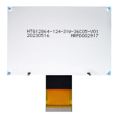 側面の白いバックライトが付いている128x64コグLCDのグラフィック ディスプレイ モジュールST7565R